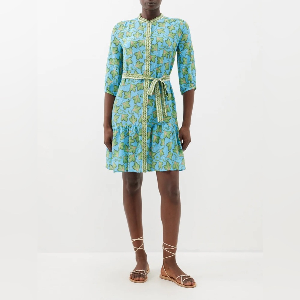 Saloni Tyra Dress in Elm Sky - NWT